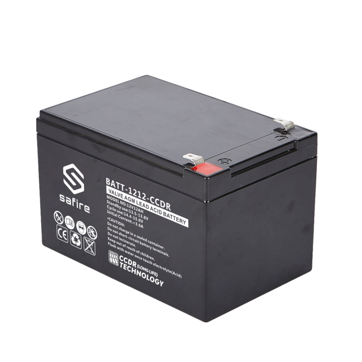 SAFIRE BATT-1212-CCDR — Batterie rechargeable | AVS Domotec