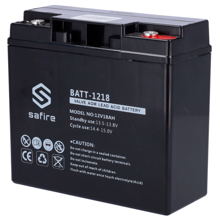 SAFIRE BATT-1218 — Batterie rechargeable | AVS Domotec
