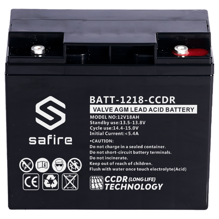 SAFIRE BATT-1218-CCDR — Batterie rechargeable | AVS Domotec