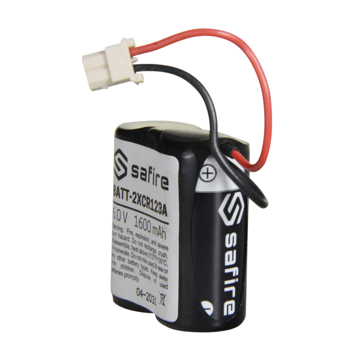 SAFIRE BATT-2XCR123A — Pack 2x Piles CR123A / CR17345 / 5018LC | AVS D