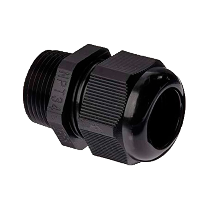 MARCA BLANCA CABLE-GLAND-NPT3/4-BLACK — Raccord étanche | AVS Domotec