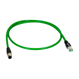 SAFIRE CON-M12-RJ45 — Connecteur adaptateur M12 mâle à RJ45 mâle | AVS