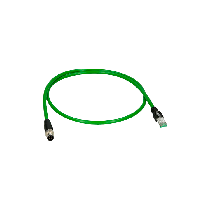 SAFIRE CON-M12-RJ45 — Connecteur adaptateur M12 mâle à RJ45 mâle | AVS