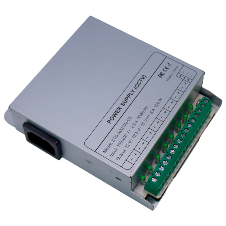 MARCA BLANCA DC12V10A-8-DIN — Source d'alimentation commuée | AVS Domo