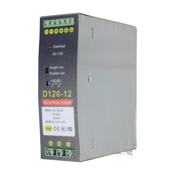 MARCA BLANCA DC12V10A-DIN — Source d'alimentation commuée | AVS Domote