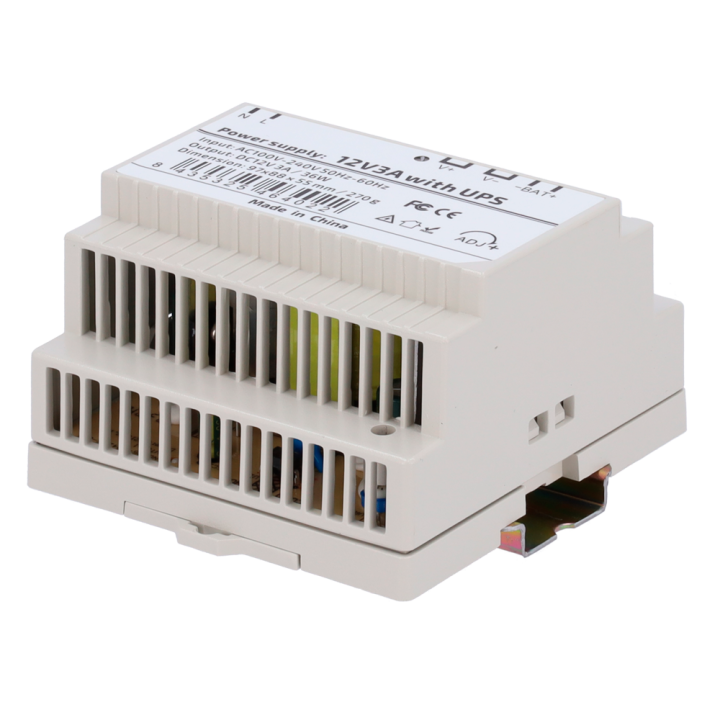 STEADY DC12V3A-DIN-UPS-P — Alimentation électrique avec fonction UPS |