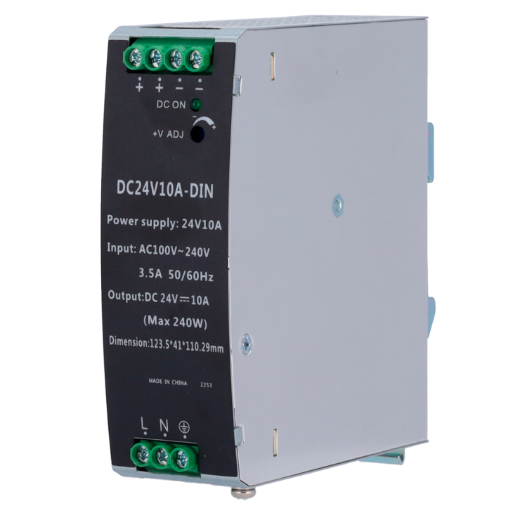 MARCA BLANCA DC24V10A-DIN — Source d'alimentation électrique industrie