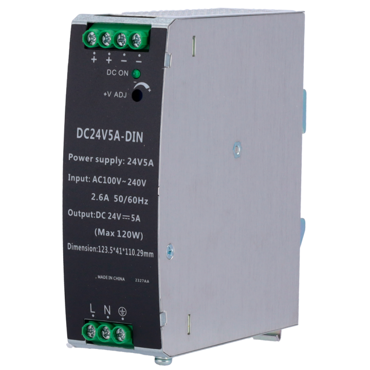 MARCA BLANCA DC24V5A-DIN — Source d'alimentation électrique industriel