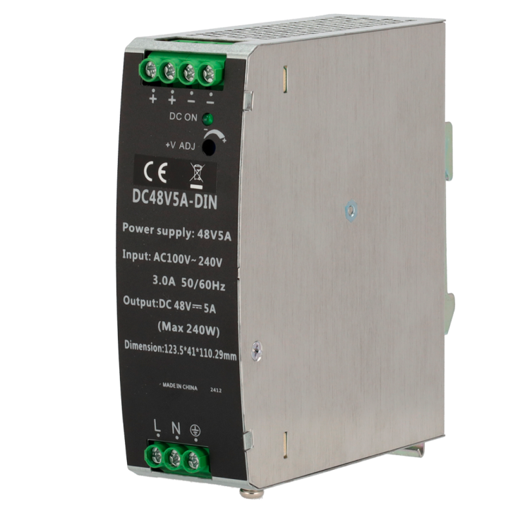 MARCA BLANCA DC48V5A-DIN — Source d'alimentation électrique industriel