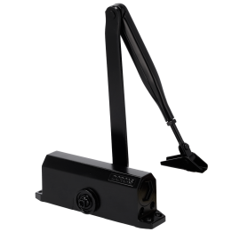 DORCAS DR-DC1-BLACK — Ferme-porte à bras articulé | AVS Domotec
