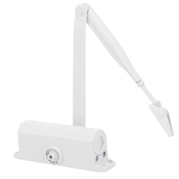 DORCAS DR-DC1-WHITE — Ferme-porte à bras articulé | AVS Domotec