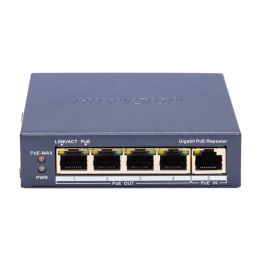HIKVISION DS-3E0505P-E/R — Commutateur prolongateur POE d'intérieur Hi