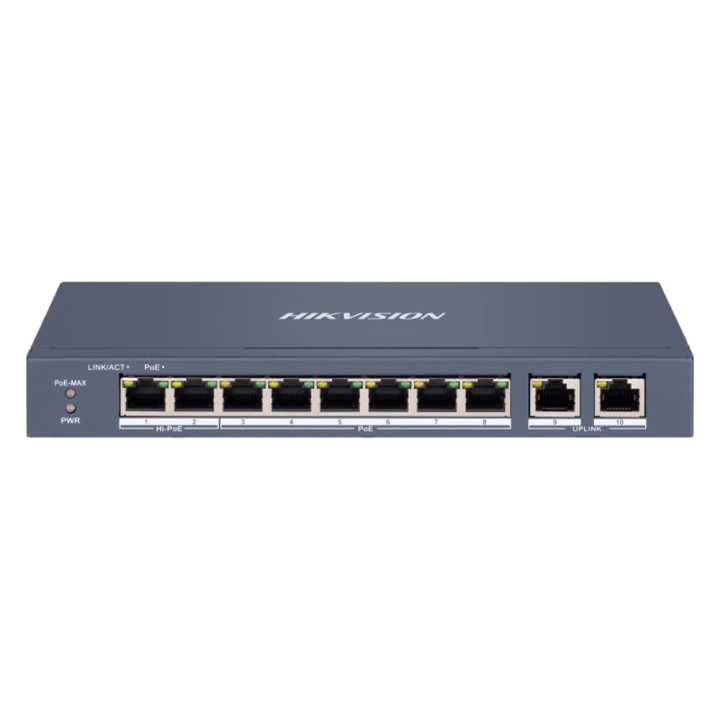 HIKVISION DS-3E1310HP-EI — Switch PoE Manageable Hikvision | AVS Domot