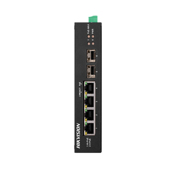 HIKVISION DS-3T0506HP-E/HS — Commutateur industriel PoE Hikvision | AV