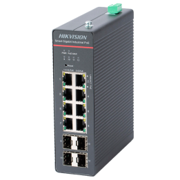 HIKVISION DS-3T1512HP-SI-8P4F — Switch industriel intelligent géré Hik