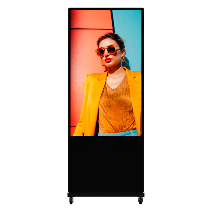 HIKVISION DS-D6055UN-D/S — Totem avec moniteur 55" 4K | AVS Domotec
