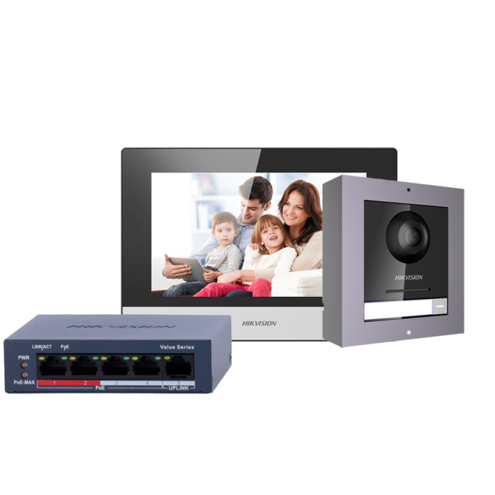 HIKVISION DS-KIS602(B) — Kit d'interphone vidéo | AVS Domotec