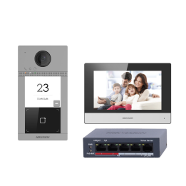 HIKVISION DS-KIS604-S(C) — Kit de portier vidéo avec deux relais | AVS