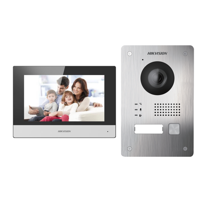 HIKVISION DS-KIS703Y-P — Kit d'interphone vidéo | AVS Domotec