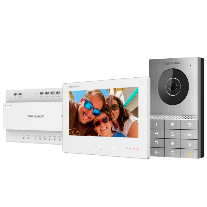 HIKVISION DS-KIS706EY — Kit de portier vidéo avec deux relais | AVS Do