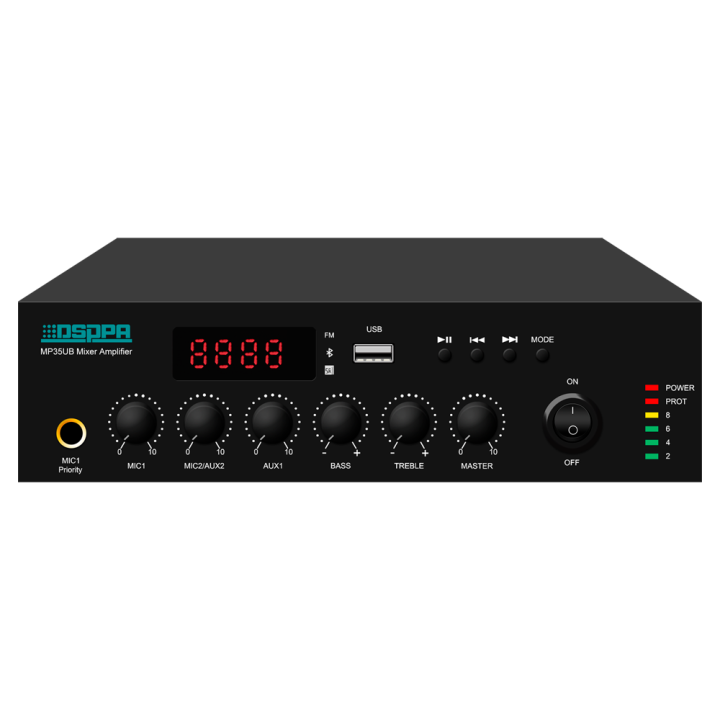 DSPPA DSPPA-MP35UB — Mini-mélangeur numérique | AVS Domotec