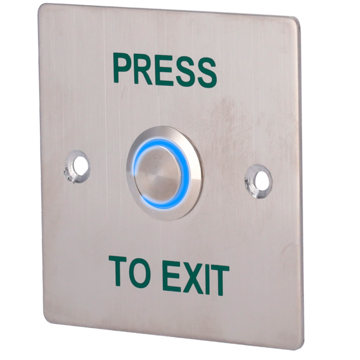 SAFIRE EXITBUTTON303-LED — Bouton poussoir d'ouverture de porte avec L