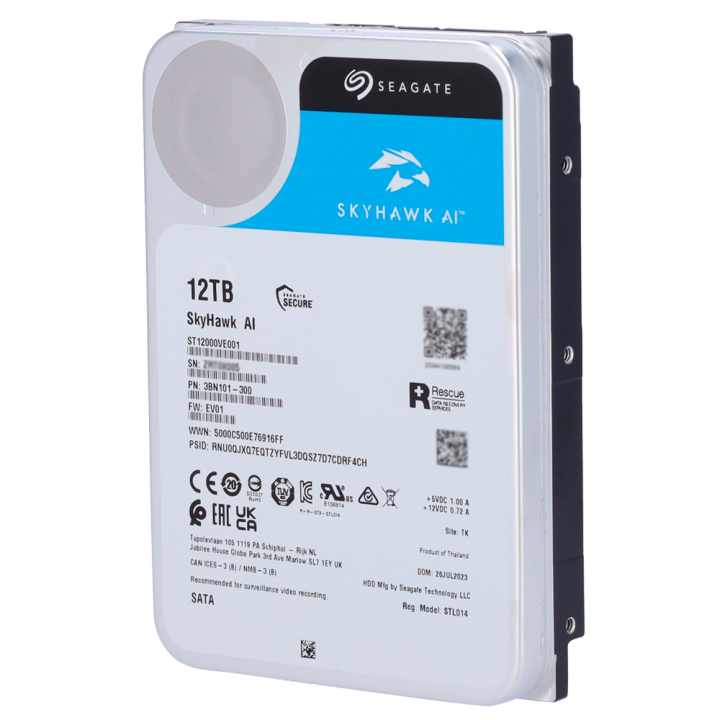 SEAGATE HD12TB-S-AI — Disque dur Seagate Skyhawk IA ST12000VE003 | AVS
