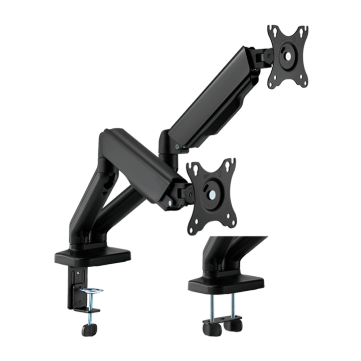 BRATECK LUMI LDT46-C024E BRATECK LUMI LDT46-C024E — Bras pour deux mon