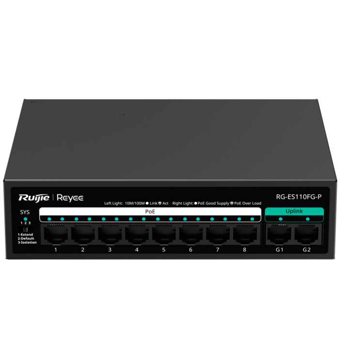 REYEE RG-ES110FG-P REYEE RG-ES110FG-P — Reyee Switch PoE de bureau | A