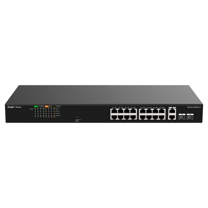 REYEE RG-ES118FGS-LP REYEE RG-ES118FGS-LP — Reyee Switch PoE de bureau