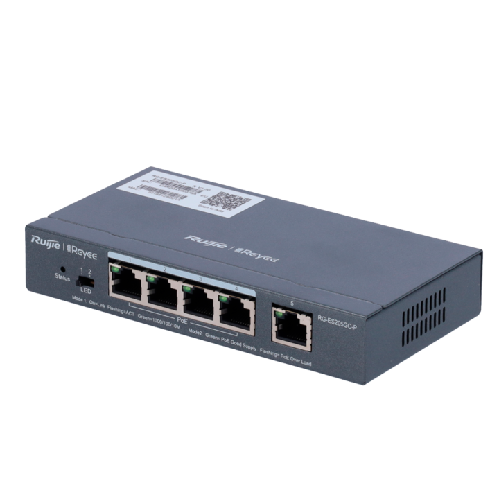REYEE RG-ES205GC-P REYEE RG-ES205GC-P — Switch PoE Ruijie Reyee Cloud 