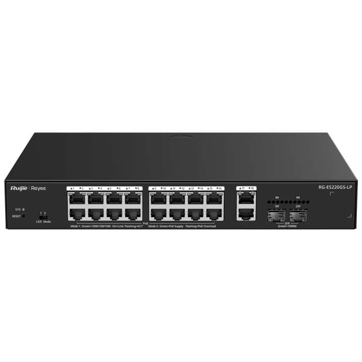 REYEE RG-ES220GS-LP REYEE RG-ES220GS-LP — Switch Ruijie Reyee Cloud Ma