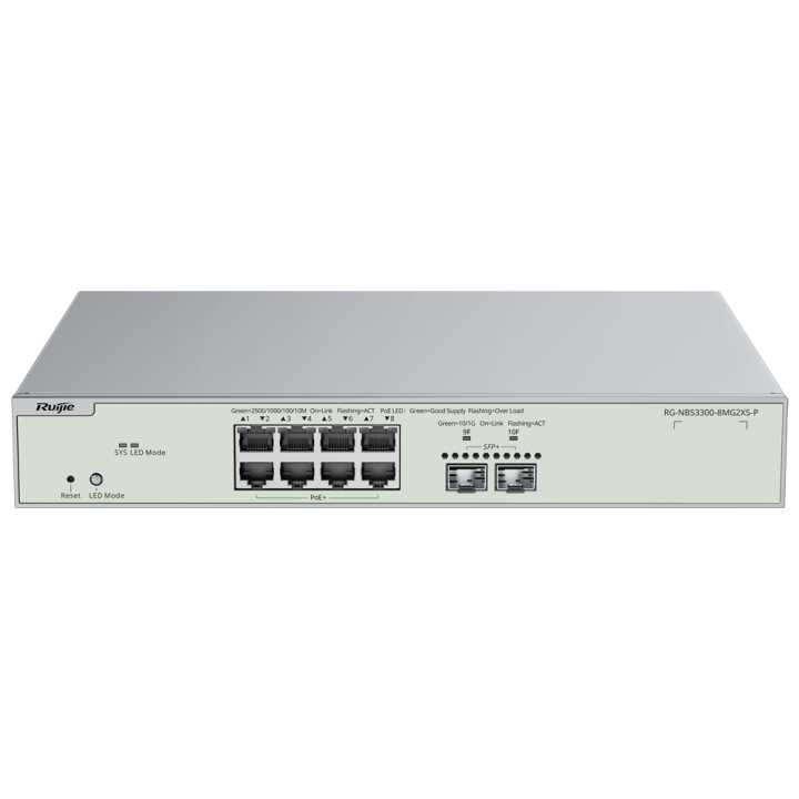 REYEE RG-NBS3300-8MG2XS-P REYEE RG-NBS3300-8MG2XS-P — Switch Ruijie Re