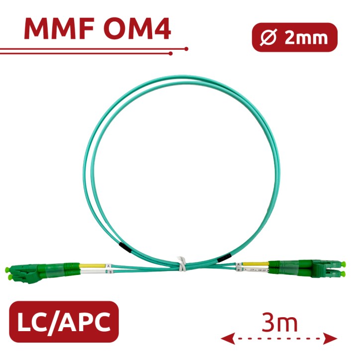 SAFIRE SF-LC-APC-LC-APC-OM4-DX-3M-A SAFIRE SF-LC-APC-LC-APC-OM4-DX-3M-