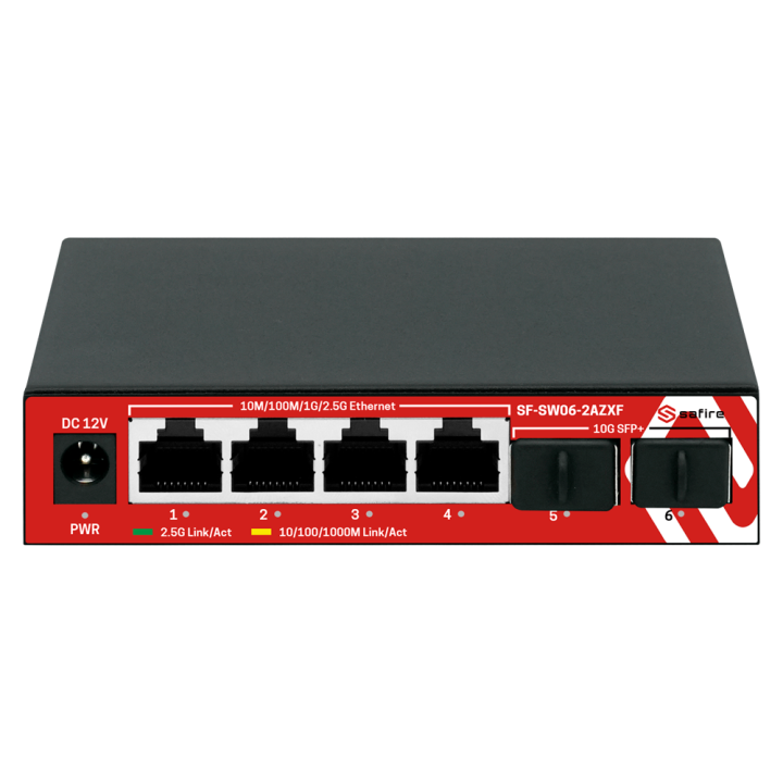 SAFIRE SF-SW06-2AZXF SAFIRE SF-SW06-2AZXF — Switch Multigagibit 2,5Gbp
