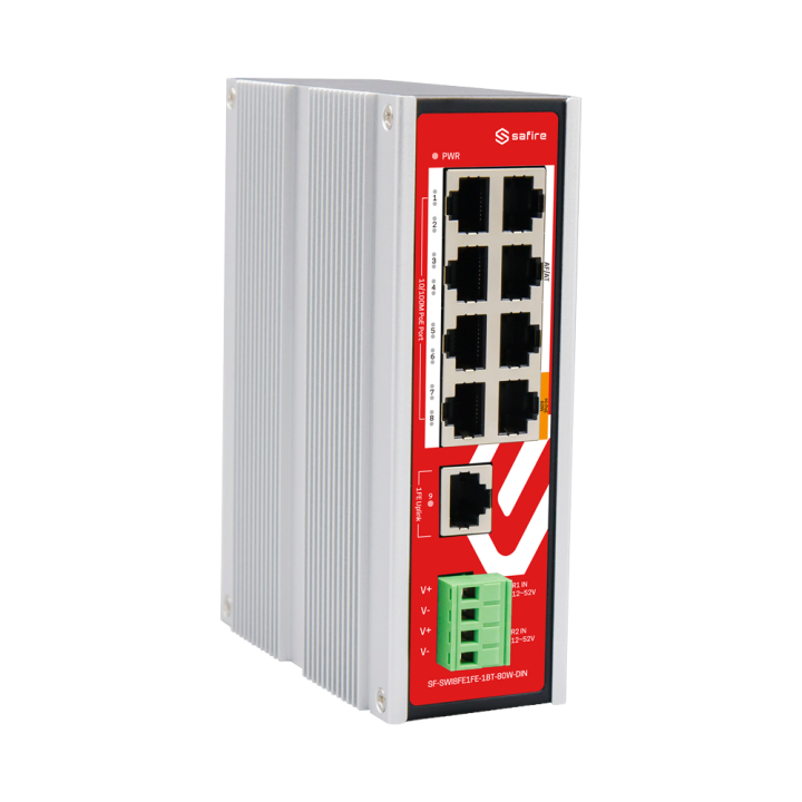 SAFIRE SF-SWI8FE1FE-1BT-80W-DIN SAFIRE SF-SWI8FE1FE-1BT-80W-DIN — Comm