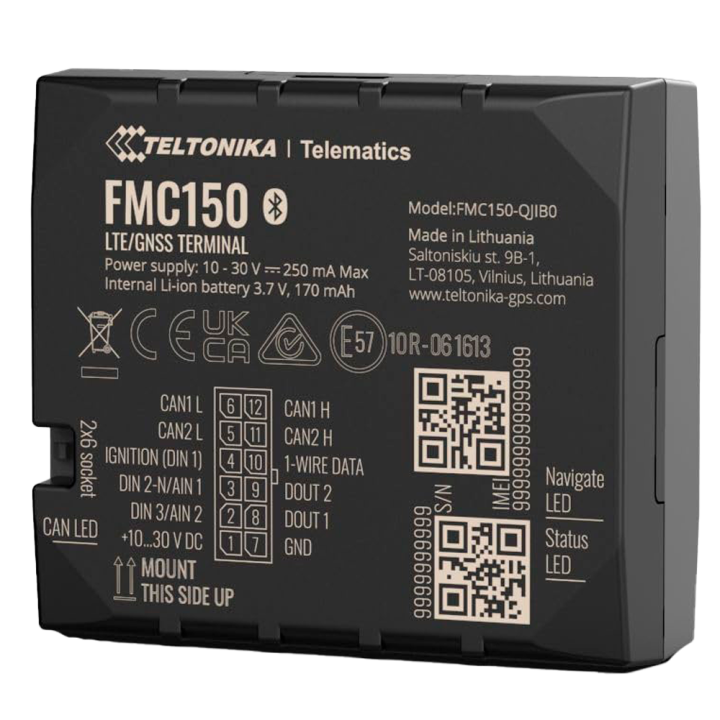 TELTONIKA TK-FMC150 TELTONIKA TK-FMC150 — Tracker avancé pour véhicule