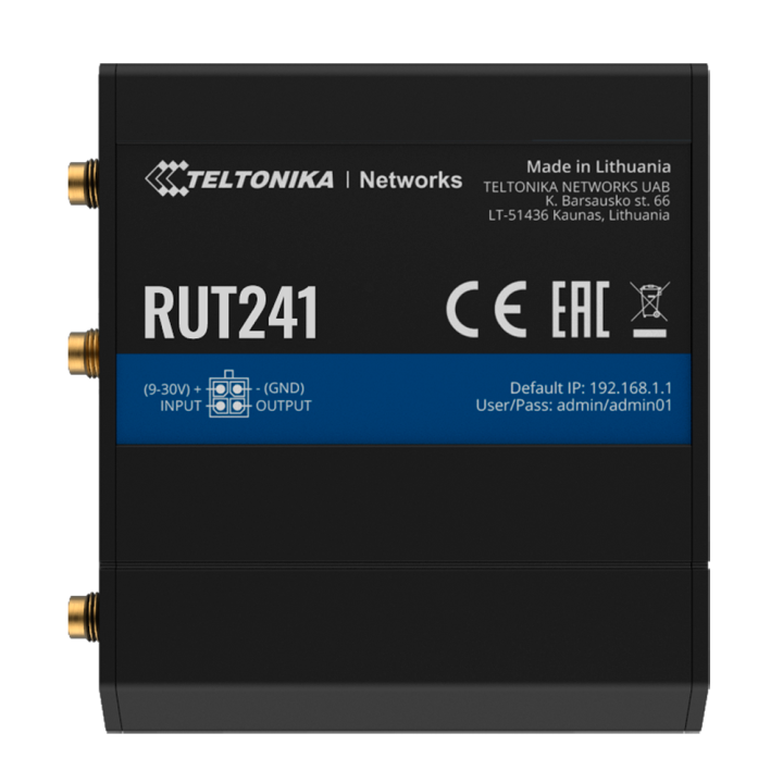 TELTONIKA TK-RUT241 TELTONIKA TK-RUT241 — Routeur industriel 4G LTE Ca