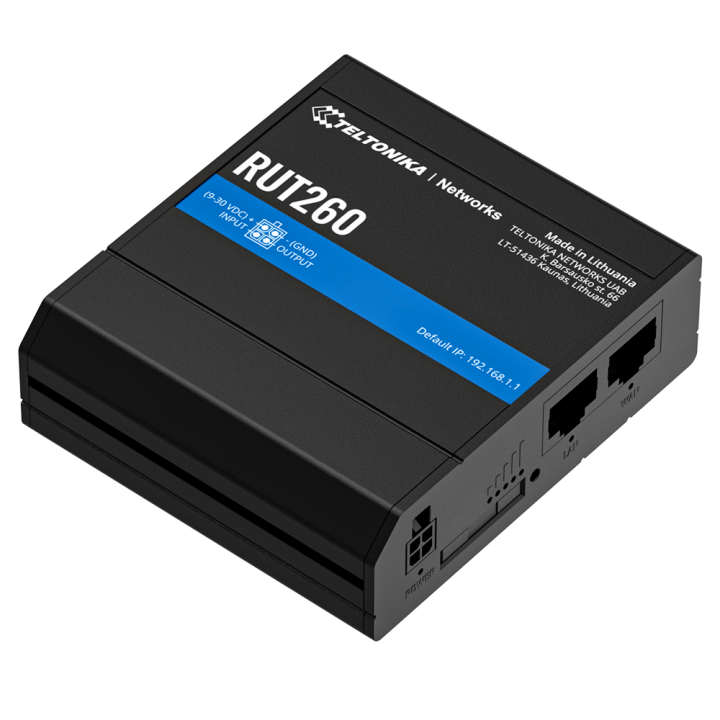 TELTONIKA TK-RUT260 TELTONIKA TK-RUT260 — Routeur industriel 4G LTE Ca