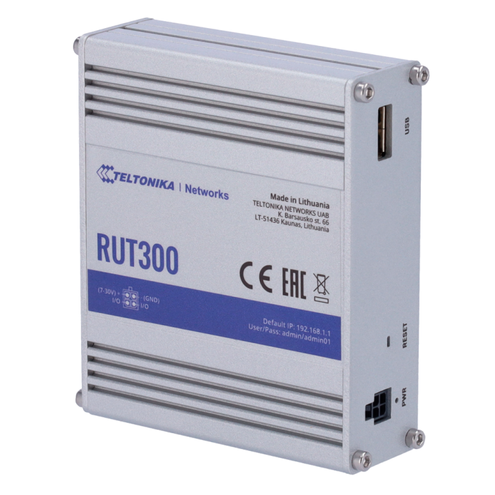 TELTONIKA TK-RUT300 TELTONIKA TK-RUT300 — Routeur industriel Teltonika