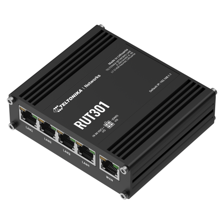 TELTONIKA TK-RUT301 TELTONIKA TK-RUT301 — Router industrial con 5 puer