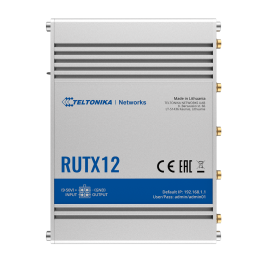 TELTONIKA TK-RUTX12 TELTONIKA TK-RUTX12 — Routeur industriel double ba
