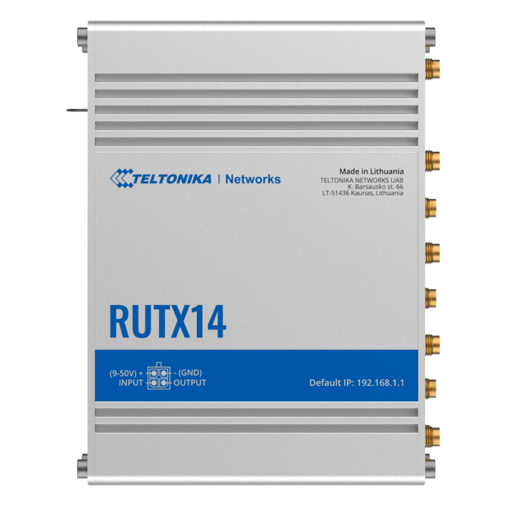 TELTONIKA TK-RUTX14 TELTONIKA TK-RUTX14 — Routeur industriel 4G LTE Ca