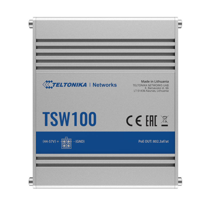 TELTONIKA TK-TSW100 TELTONIKA TK-TSW100 — Teltonika switch PoE industr