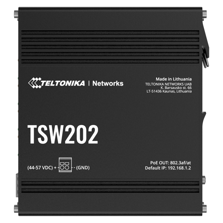 TELTONIKA TK-TSW202 TELTONIKA TK-TSW202 — Commutateur PoE+ industriel 