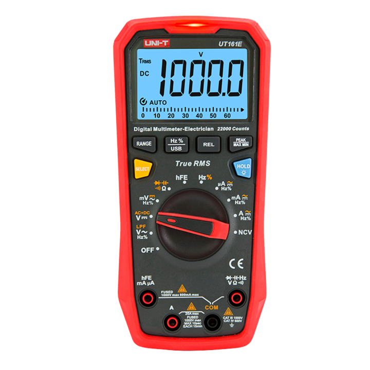 UNI-T UT161E UNI-T UT161E — Multimètre digital CAT III | AVS Domotec
