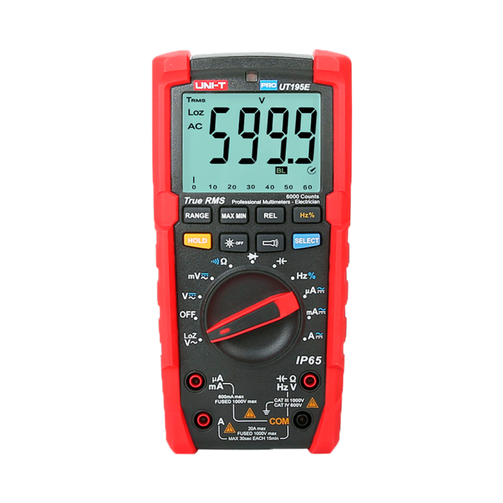UNI-T UT195E UNI-T UT195E — Multimètre numérique industriel True RMS |