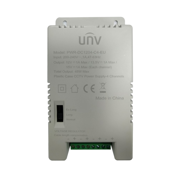 UNIVIEW UV-PWR-DC1204-C4-EU UNIVIEW UV-PWR-DC1204-C4-EU — Alimentation