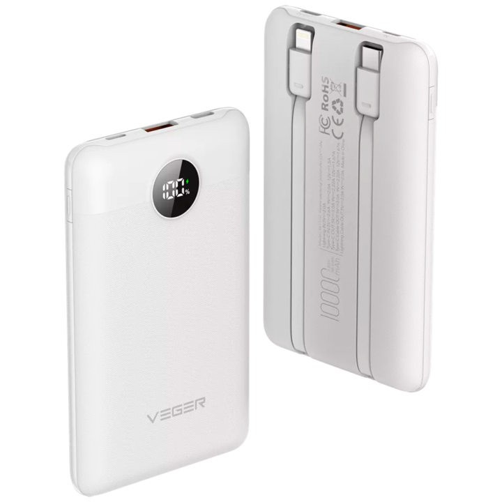 VEGER VG-W1170-W VEGER VG-W1170-W — Batterie externe VEGER avec écran 