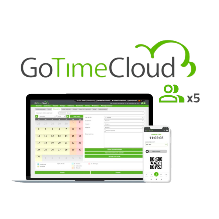 ZKTECO ZK-GOTIMECLOUD-5 ZKTECO ZK-GOTIMECLOUD-5 — Licence Cloud Time &